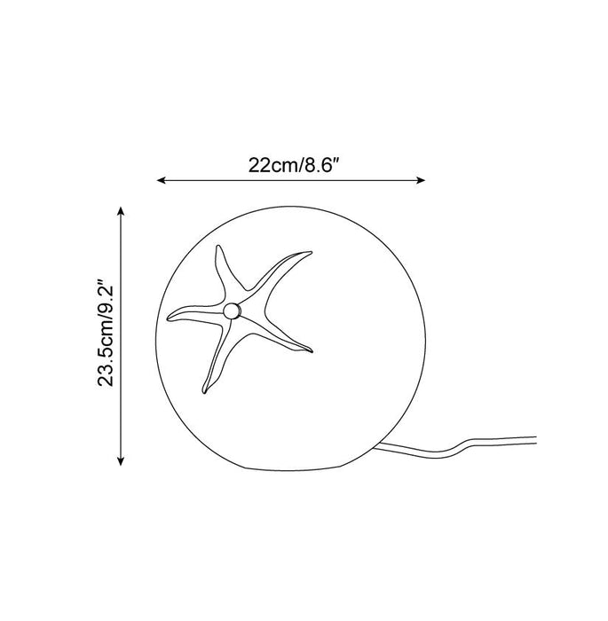 Tomato Glass Table Lamp