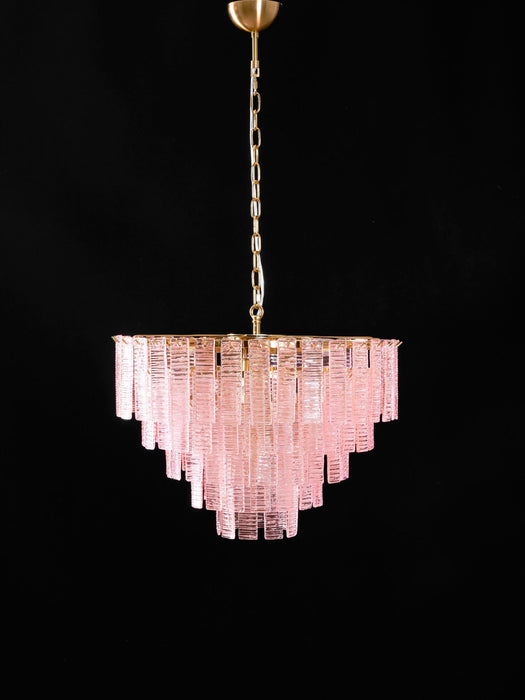 Opalora Pink Glass Chandelier Vakkerlight