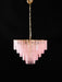 Opalora Pink Glass Chandelier Vakkerlight