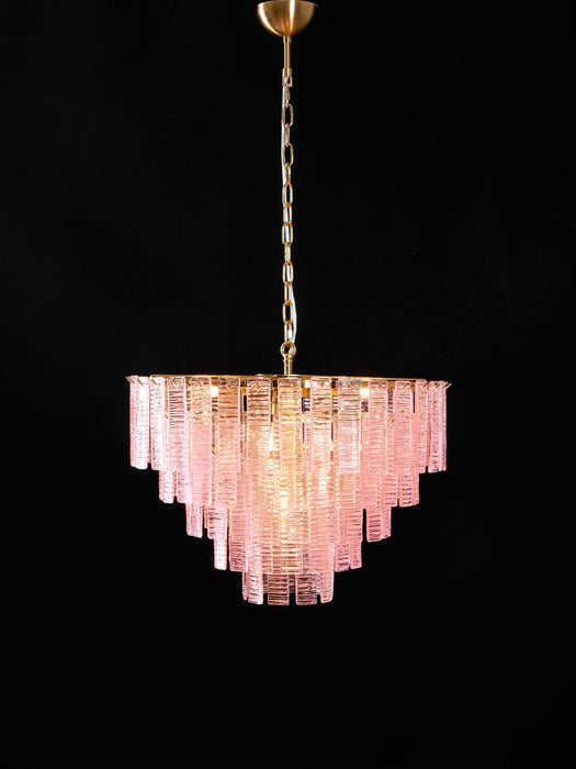 Opalora Pink Glass Chandelier Vakkerlight