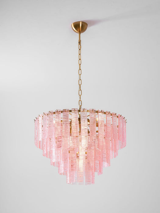 Opalora Pink Glass Chandelier Vakkerlight