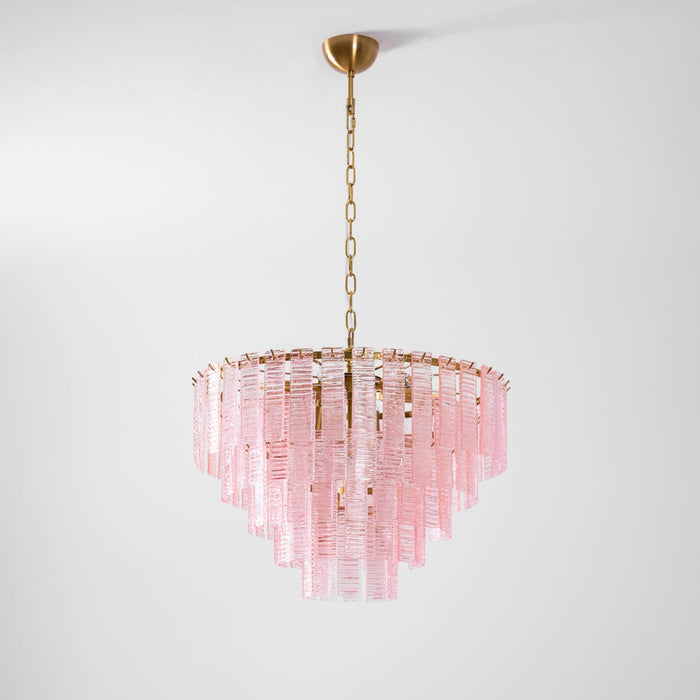 Opalora Pink Glass Chandelier Vakkerlight