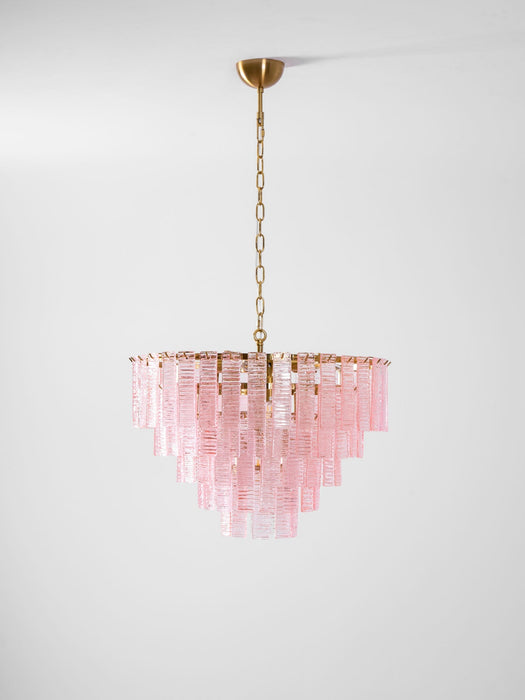 Opalora Pink Glass Chandelier Vakkerlight