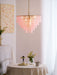 Opalora Pink Glass Chandelier Vakkerlight