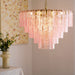 Opalora Pink Glass Chandelier Vakkerlight