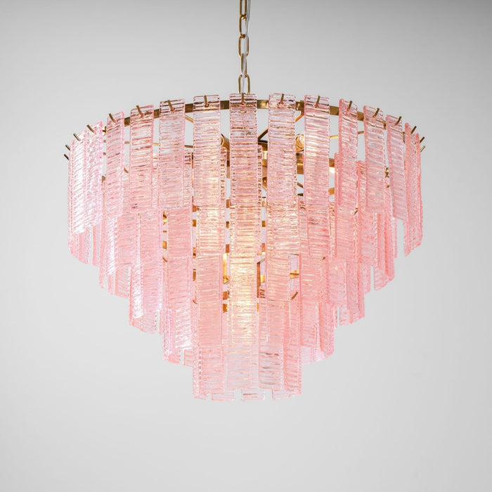 Opalora Pink Glass Chandelier Vakkerlight