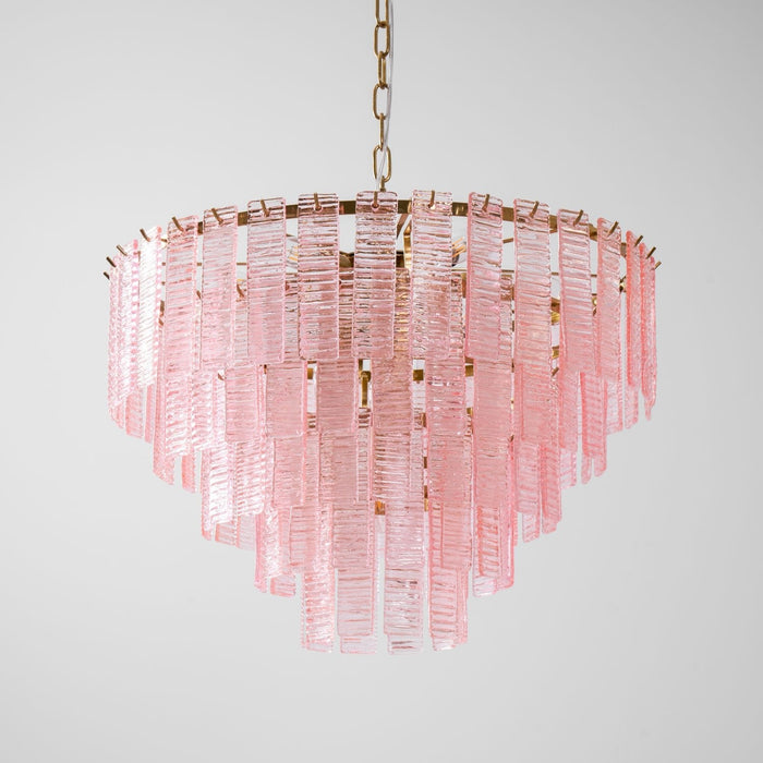 Opalora Pink Glass Chandelier Vakkerlight