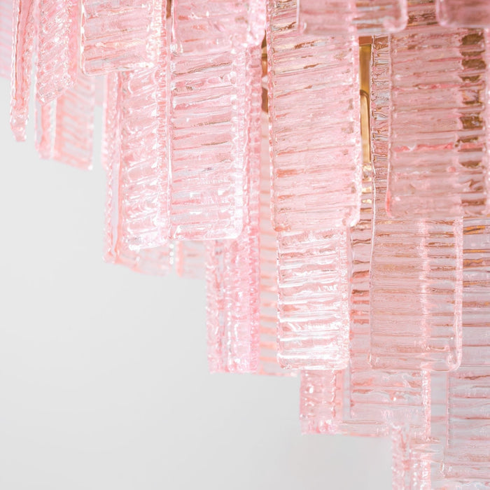 Opalora Pink Glass Chandelier Vakkerlight