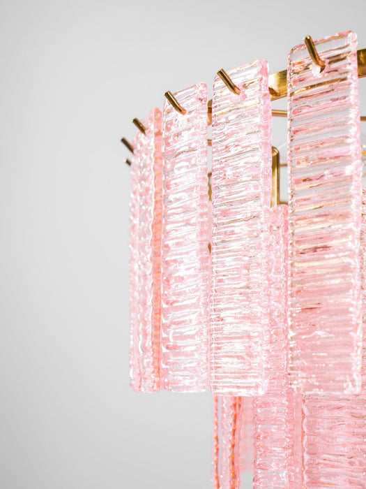 Opalora Pink Glass Chandelier Vakkerlight