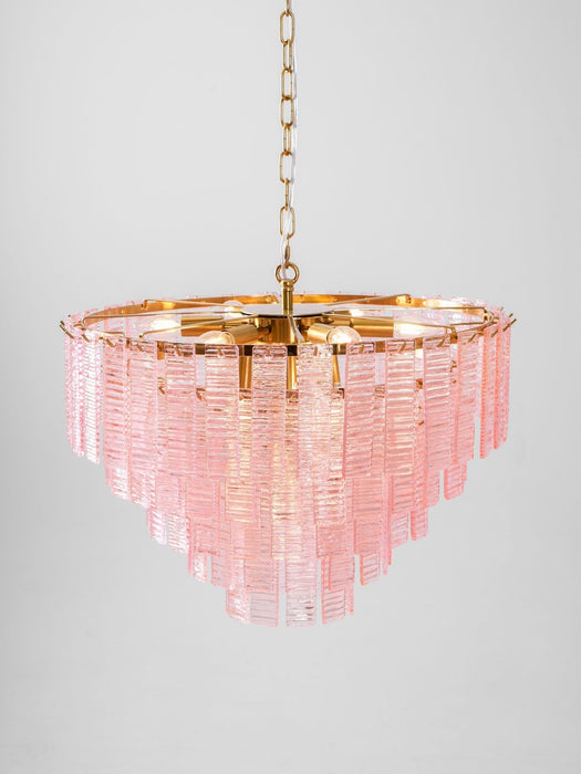 Opalora Pink Glass Chandelier Vakkerlight