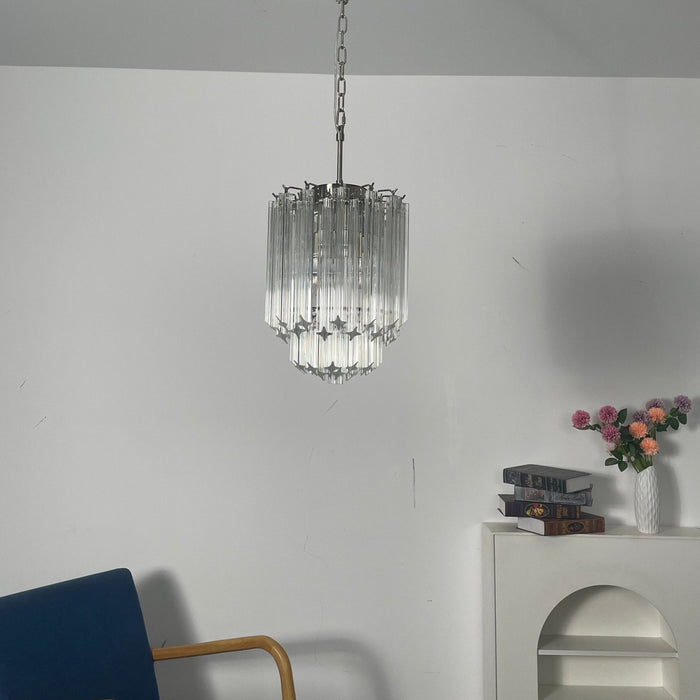 Transparant Glass Prism Chandelier Vakkerlight