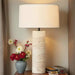 Travertine Column Table Lamp Vakkerlight