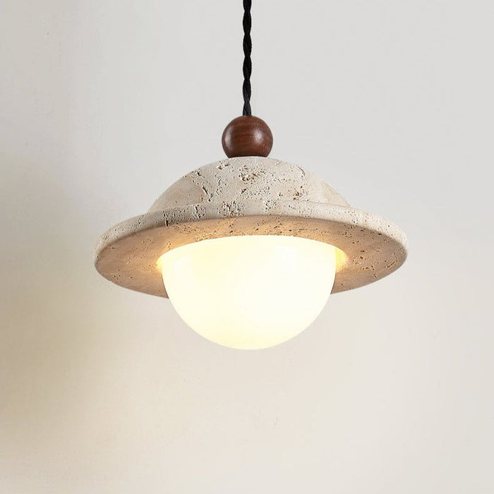 Travertine Saucer Pendant Light Vakkerlight