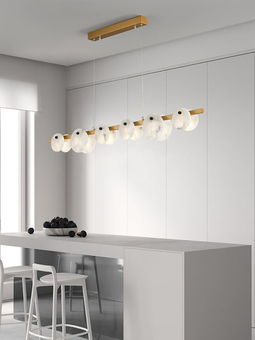 Trinidad Dining Room Alabaster Chandelier Vakkerlight