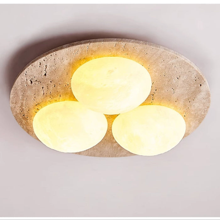 Trio Travertine Ceiling Light Vakkerlight