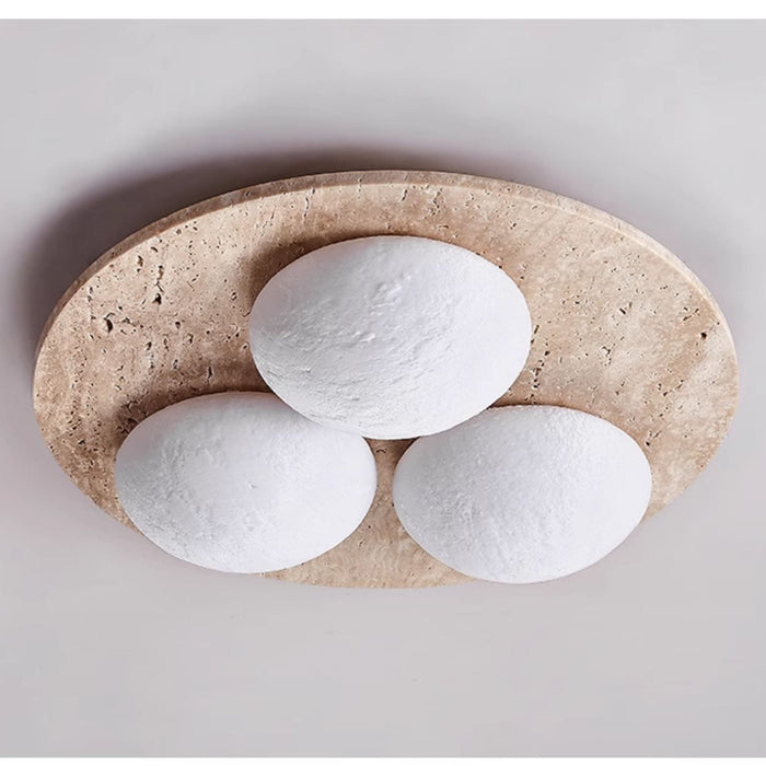 Trio Travertine Ceiling Light Vakkerlight