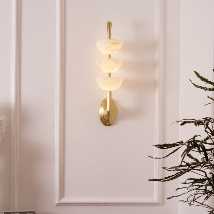 Triple Alabaster Wall Sconce Vakkerlight