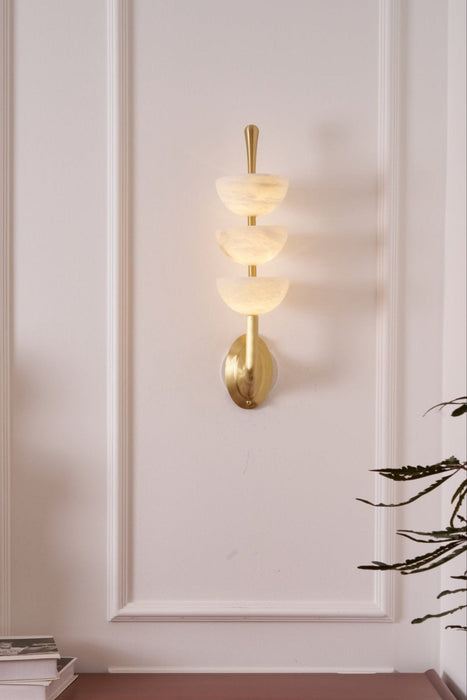 Triple Alabaster Wall Sconce Vakkerlight
