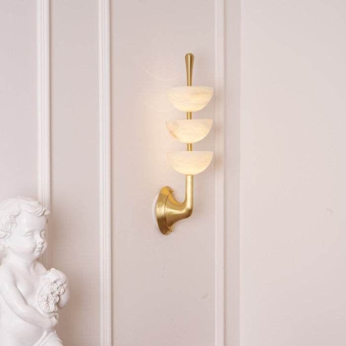 Triple Alabaster Wall Sconce Vakkerlight