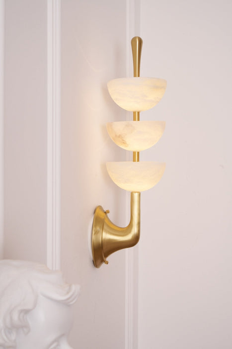 Triple Alabaster Wall Sconce Vakkerlight