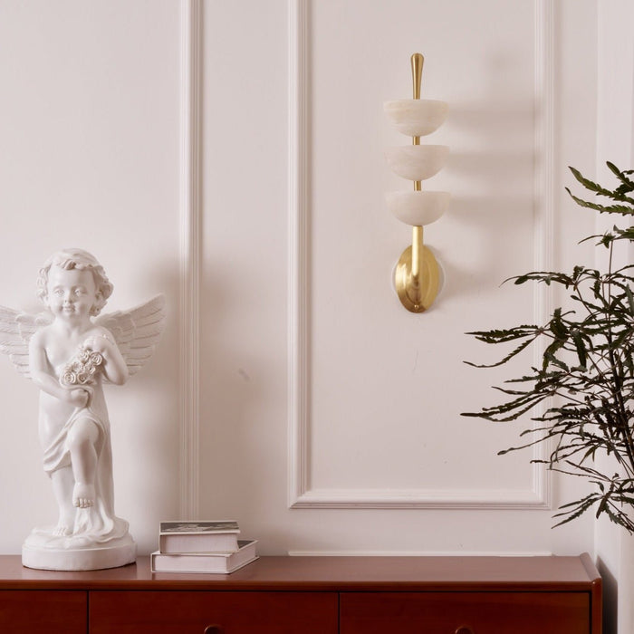 Triple Alabaster Wall Sconce Vakkerlight