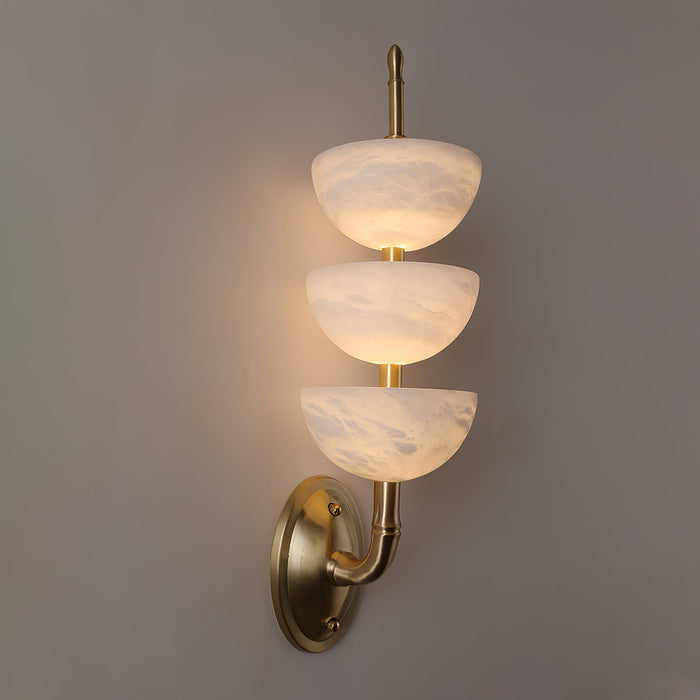 Triple Alabaster Wall Sconce Vakkerlight