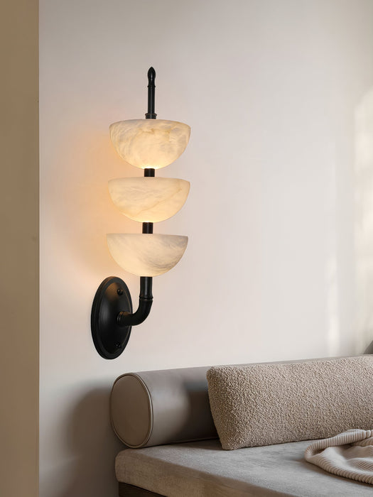 Triple Alabaster Wall Sconce Vakkerlight