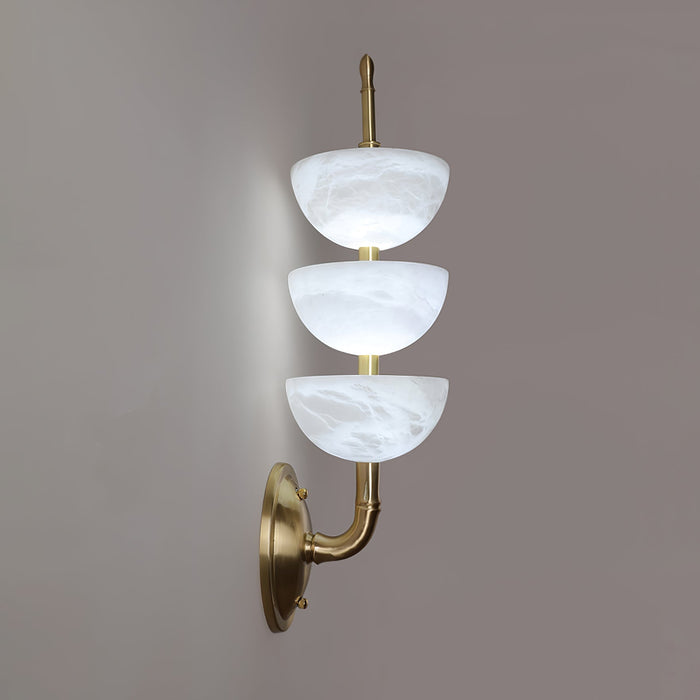 Triple Alabaster Wall Sconce Vakkerlight