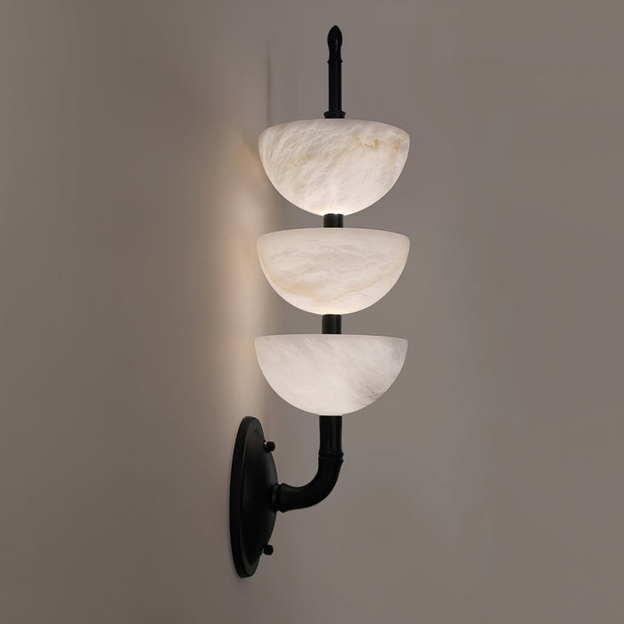 Triple Alabaster Wall Sconce Vakkerlight
