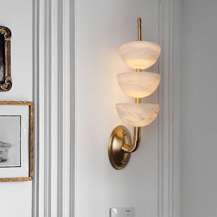 Triple Alabaster Wall Sconce Vakkerlight