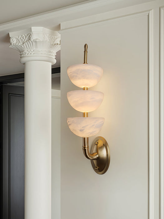 Triple Alabaster Wall Sconce Vakkerlight