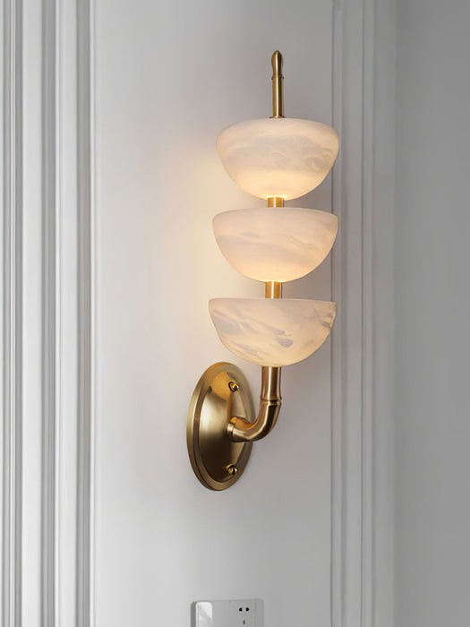 Triple Alabaster Wall Sconce Vakkerlight