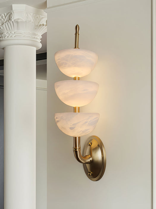 Triple Alabaster Wall Sconce Vakkerlight