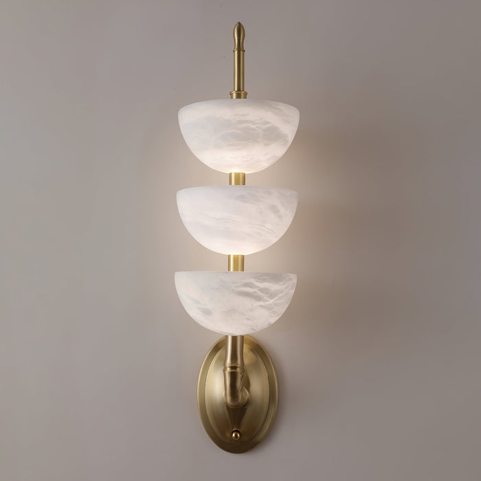 Triple Alabaster Wall Sconce Vakkerlight