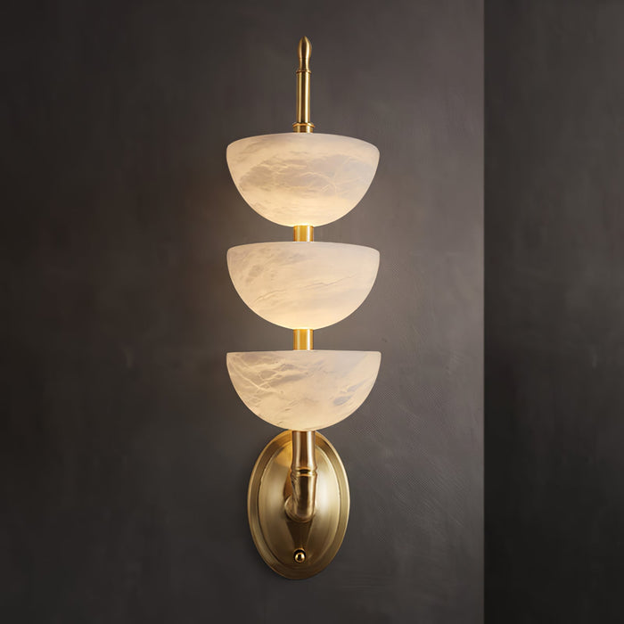 Triple Alabaster Wall Sconce Vakkerlight