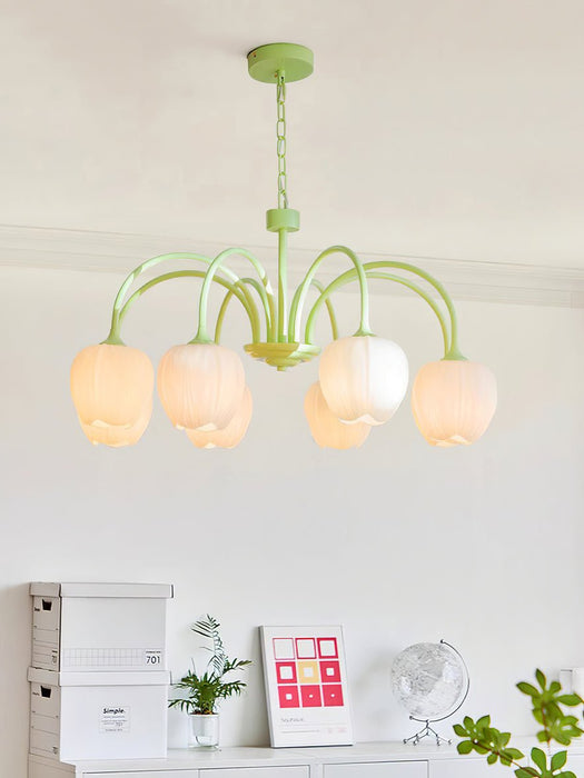 Tulip Matcha Chandelier Vakkerlight