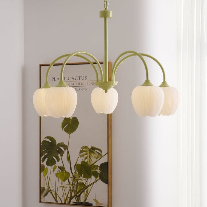 Tulip Matcha Chandelier Vakkerlight