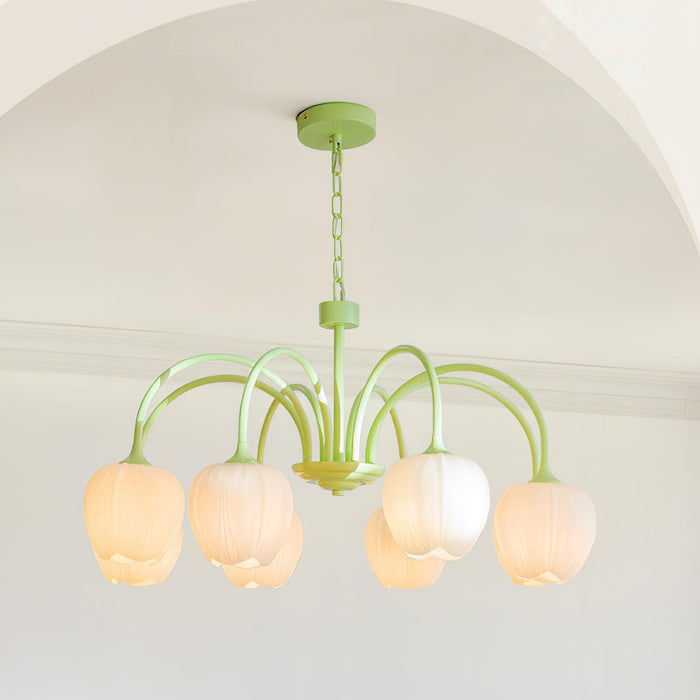 Tulip Matcha Chandelier Vakkerlight