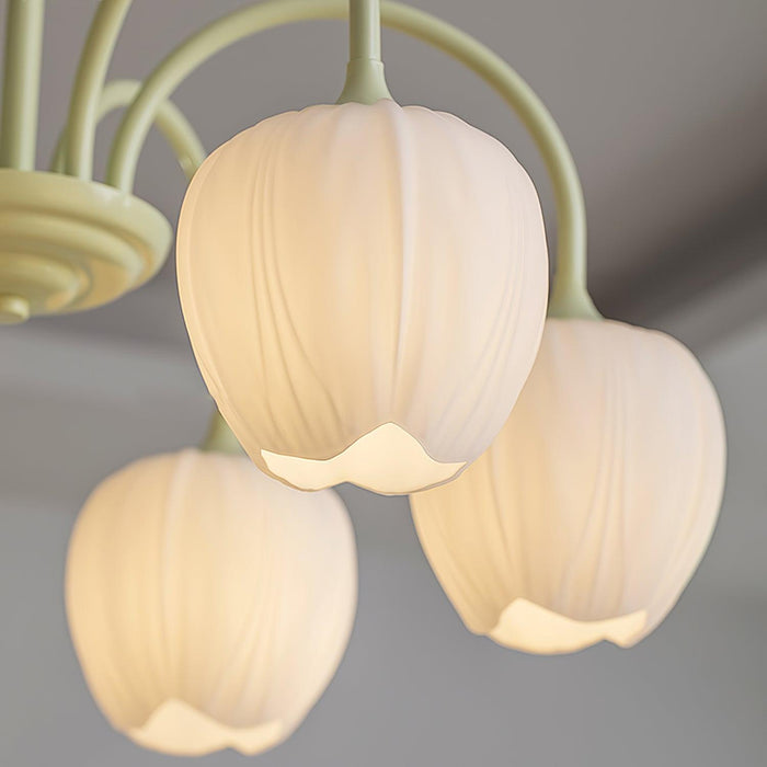 Tulip Matcha Chandelier Vakkerlight
