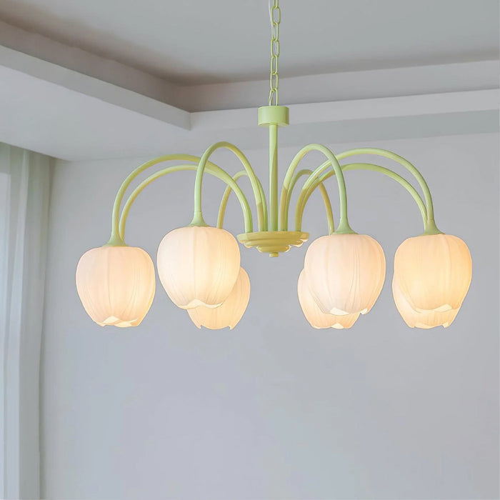 Tulip Matcha Chandelier Vakkerlight