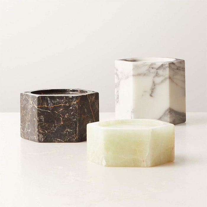 Vela Cube Marble Candle Holder Vakkerlight