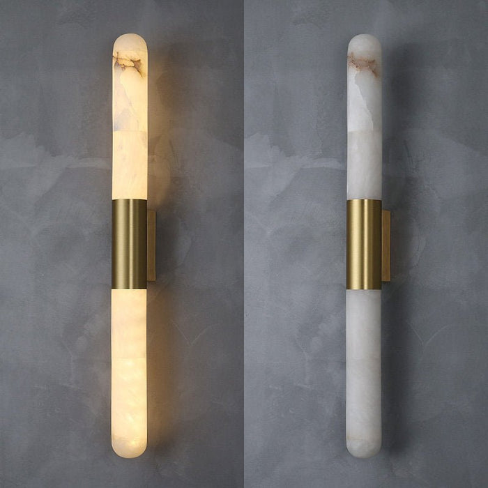 Velin Alabaster Tube Wall Sconce Vakkerlight