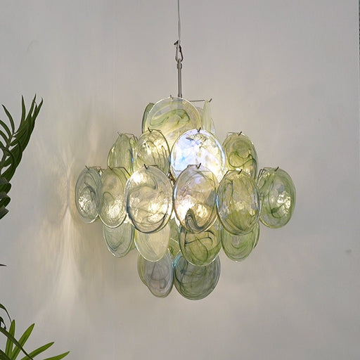 Verdant Bloom Glass Chandelier Vakkerlight