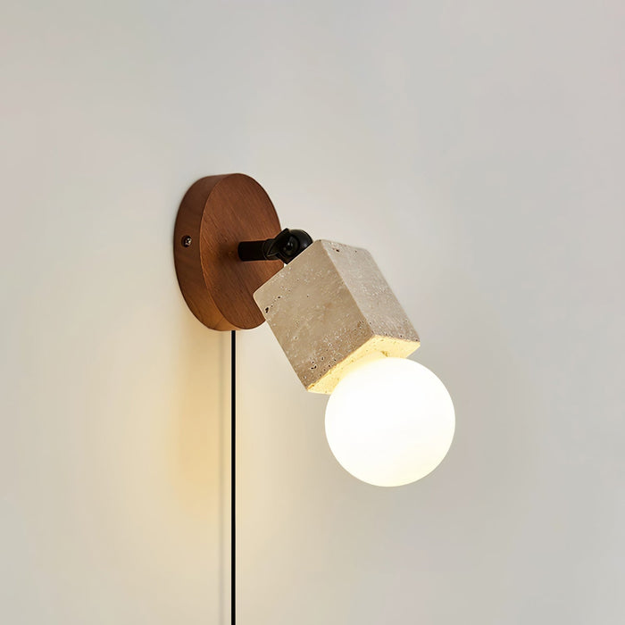 Versa Stone Adjustable Plug-in Wall Light Vakkerlight