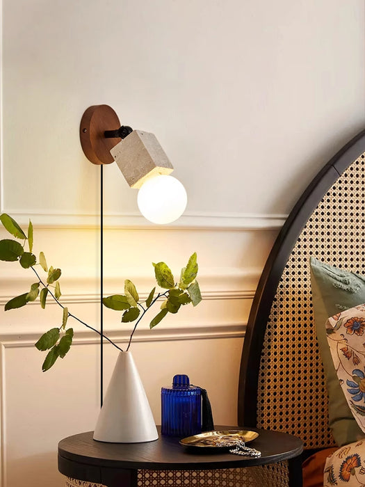 Versa Stone Adjustable Plug-in Wall Light Vakkerlight