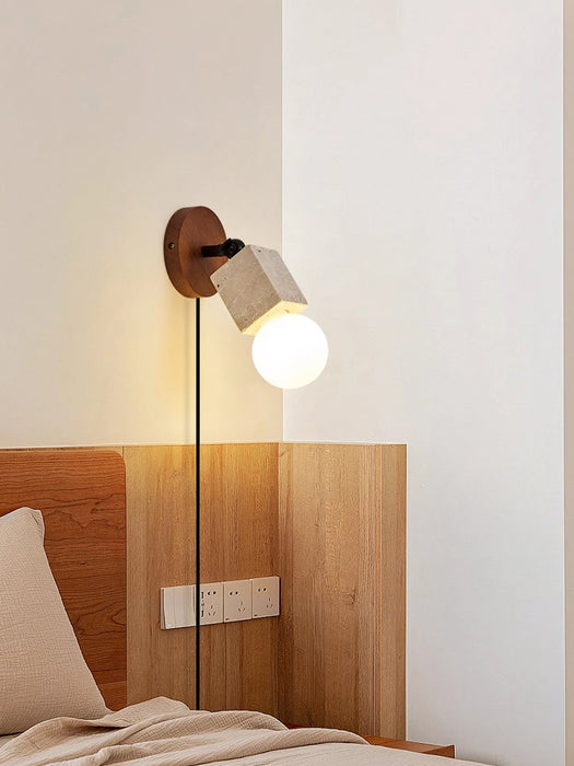 Versa Stone Adjustable Plug-in Wall Light Vakkerlight