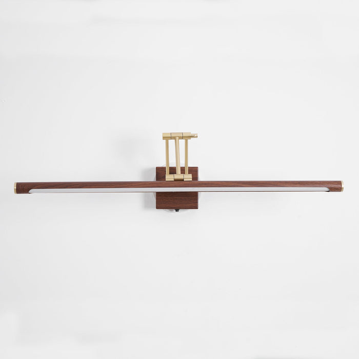 Walnut Color Linear Adjustable Wall Light Vakkerlight