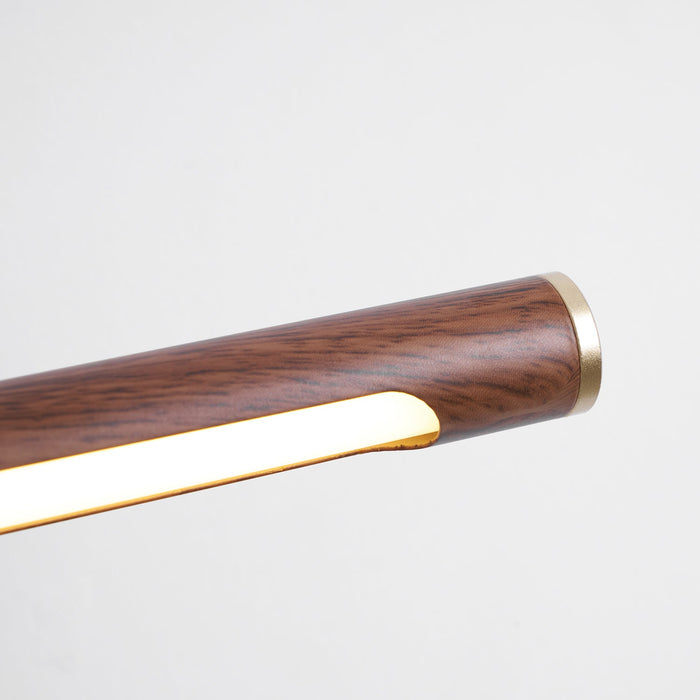 Walnut Color Linear Adjustable Wall Light Vakkerlight