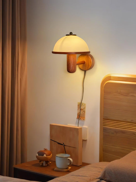 Mushroom Wood Wall Lamp Vakkerlight