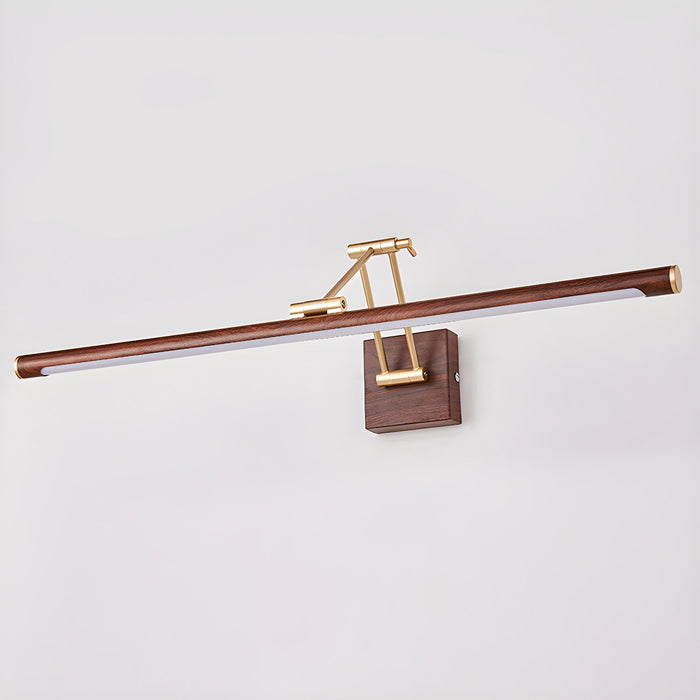 Walnut Color Linear Adjustable Wall Light Vakkerlight